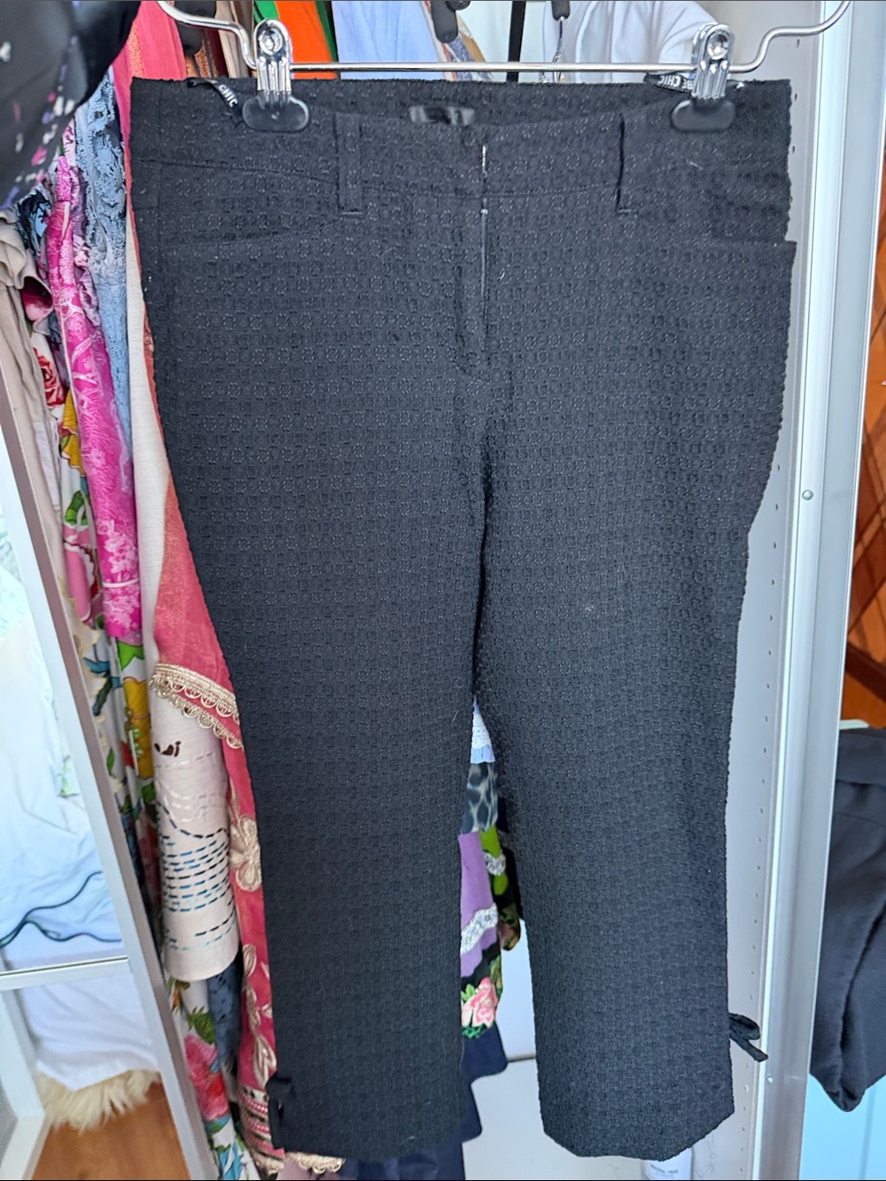 Black women Textured Dress Pants